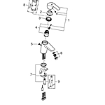 Смеситель для раковины GROHE Eurosmart 33188002 с цепочкой