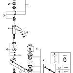 Смеситель для раковины GROHE Eurosmart 33265003 хром