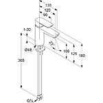 Смеситель для раковины KLUDI PURE&STYLE 402920575 хром