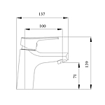 Смеситель для раковины Aquanika Eco AQE1001CR хром