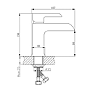 Смеситель для раковины Aquanika Logic AQL1034CR хром