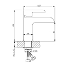 Смеситель для раковины Aquanika Simple AQS1038CR хром