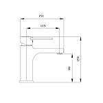 Смеситель для раковины Aquanika Round AQR1015CR хром