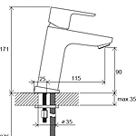 Смеситель Ravak 10° Free black TD F 014.20 X070150 черный