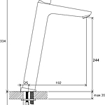 Смеситель для раковины Ravak 10° Free TD F 015.00 X070130