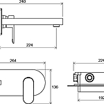 Смеситель для раковины Ravak Chrome CR 019.00 X070093 хром