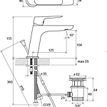 Смеситель для раковины Ravak Classic CL 011.00 X070081 хром