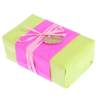 Набор для упаковки подарка "Фукси" (бумага упаковочная+декор)