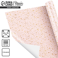 Бумага упаковочная глянцевая «Звёзды», 70 × 100 см