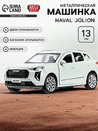 Машинка металлическая Haval Jolion, инерция, открываются двери, багажник, 13 см