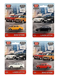 Машина металлическая LADA, 7,5 см, МИКС