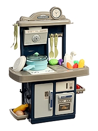 Игровой набор" Кухня" 22 предмета, вода из крана, 46 см