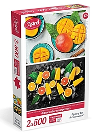 Пазл 2 в 1 Астрель Оранжевое настроение 2х500 элементов