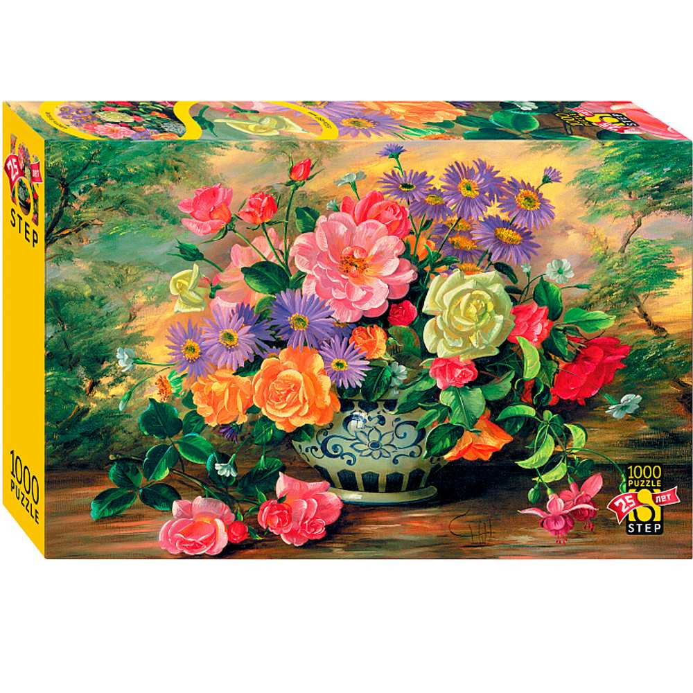 Пазл  Цветы в вазе Юбилейная коллекция 1000 элементов