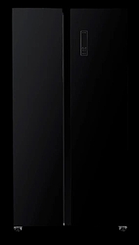 Холодильник Kraft KF-MS5701BI инвертор черное стекло