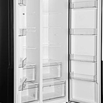 Холодильник Kraft KF-MS5701BI инвертор черное стекло