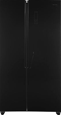 Холодильник Kraft KF-MS4801BI инвертор черное стекло