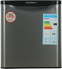 Холодильник Kraft BR 50 I нержавеющая сталь/черный