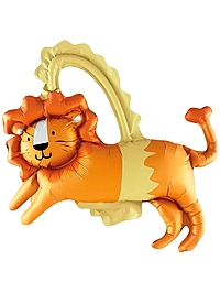 Воздушный шар фольгированный 15" «Смелый лев», 5 шт., под воздух