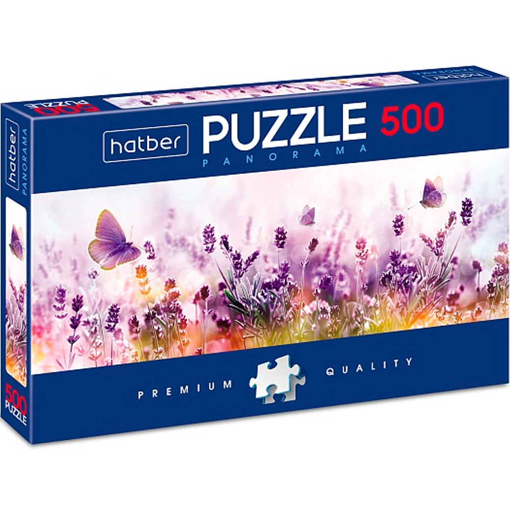 Пазл-панорама Нежность лаванды Premium 500 элементов