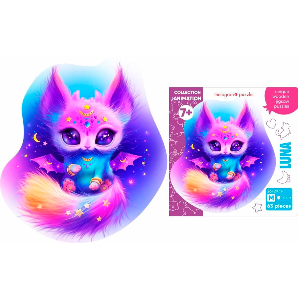 Пазл деревянный Кошечка Луна 63 элемента MPZCA59-M