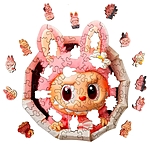 Пазл фигурный Милашка ЛабуЭльф деревянный 68 элементов