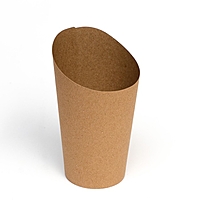 Упаковка для картофеля фри, крафт, 11×8×6 см