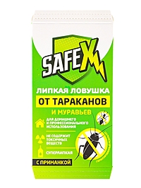 Клеевая ловушка-домик от тараканов и муравьев "SAFEX", набор, 10 шт