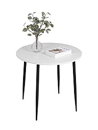 Стол кухонный круглый «Лакси», 785×785×755 мм, цвет ясень белый