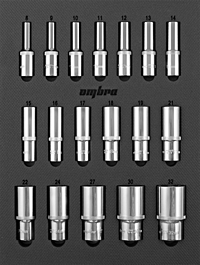 Набор головок торцевых Ombra OMT18STE 18 предметов
