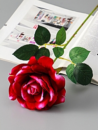 Цветы искусственные «Роза Аманда», бархат, d=11 см, h=58 см, розовые