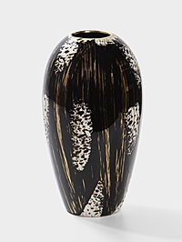 Ваза «Васко», классик, 23×12 см, керамика, чёрная