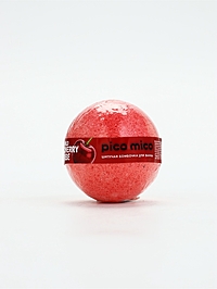 Бомбочка для ванны, 120 г, аромат дикая вишня, PICO MICO
