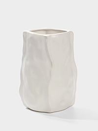 Ваза «Габино», 18.5×12 см, керамика, белая