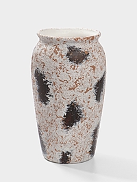 Ваза «Дези», 25×12 см, керамика, бело-коричневая