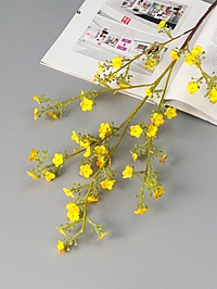 Цветы искусственные «Вероника Георгия», h=92 см, жёлтые