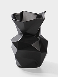 Ваза «Анхель», 20×12 см, керамика, чёрная