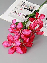 Цветы искусственные «Баухиния пёстрая», d=13 см, h=71 см, малиновые