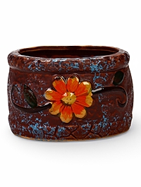 Декоративный горшок для цветов «Цветок», 8×10×10 см, керамический, Greengo