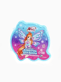 Бомбочка для ванны формовая детская, голубая, 150 г, Винкс