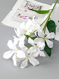 Цветы искусственные «Баухиния пёстрая», d=13 см, h=71 см, белые