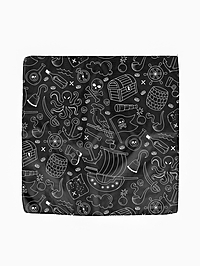 Бандана пиратская "Жизнь пирата" 50 х 50 см