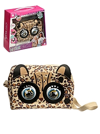 Музыкальная игрушка-сумочка «Котёнок», звуковые эффекты, глазки моргают, леопард