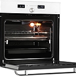 Духовой шкаф HIBERG VM 6193 W белое стекло