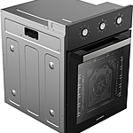 Духовой шкаф Hyundai HEO 45311 BG черный/серебристый