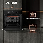 Духовой шкаф Weissgauff EOM 388 PDB Steam Clean черный