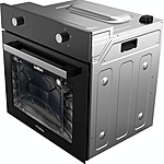 Духовой шкаф Hyundai HEO 62312 BG черный/серебристый