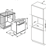 Духовой шкаф Lex EDP 094 IX нержавеющая сталь