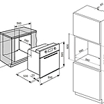 Духовой шкаф Lex EDS 101 WH белый