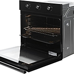 Духовой шкаф Hyundai HEO 66311 BG черный/серебристый